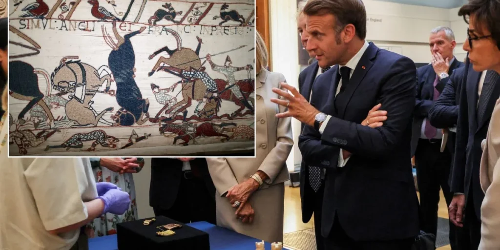 Une pétition française vise à bloquer le prêt de la tapisserie de Bayeux à la Grande-Bretagne Une pétition française vise à bloquer le prêt de la tapisserie de Bayeux à la Grande-Bretagne